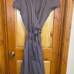 Sundance Charcoal Wrap Midi Dress